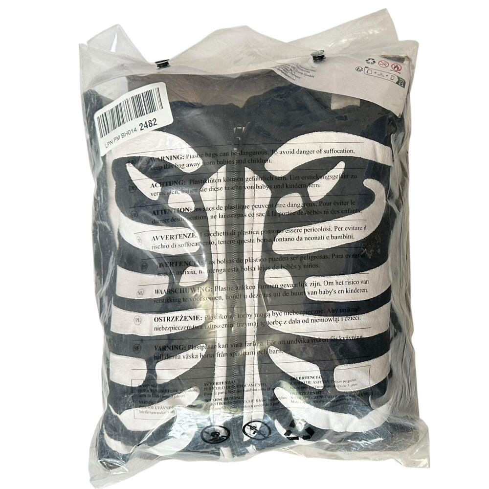 NWT Spooktacular Creations Adult Womens Skeleton Jumpsuit Costume Size S - Picture 3 of 3